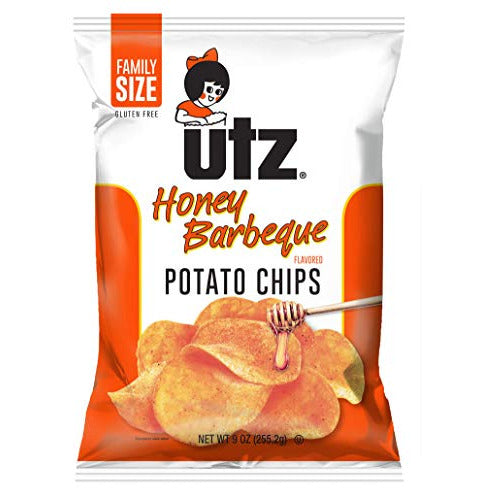 Utz Honey Barbeque Potato Chips 9.5 Oz. Family Size Bag – Seaton Snacks