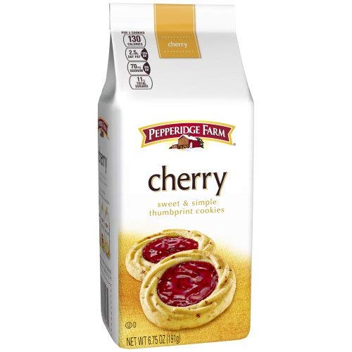 Pepperidge Farm Verona Cherry Thumbprint Cookies, 6.75 oz. Bag (2 pack)