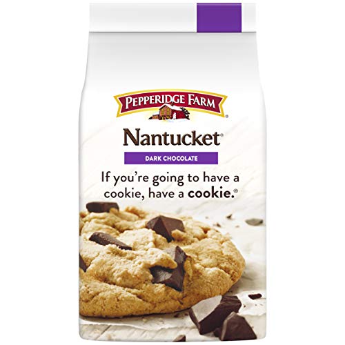 Pepperidge Farm Double Chocolate Nantucket Dark Chocolate Chunk Crispy Cookies 7.75 oz. (Pack of 4)