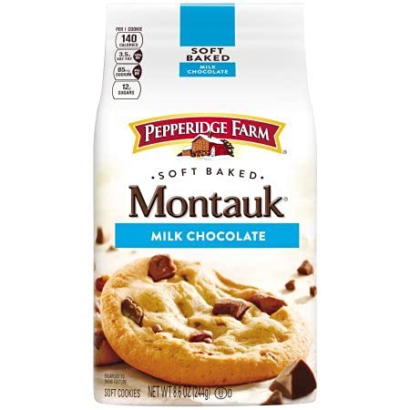 PACK OF 12 - Pepperidge Farm Soft Baked Montauk Milk Chocolate Cookies 8.6 oz. Bag