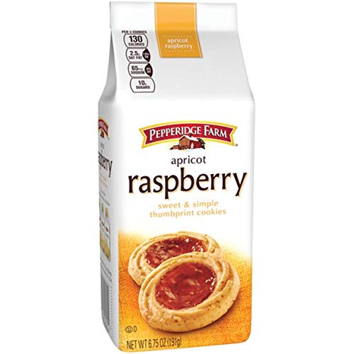 Pepperidge Farm, Apricot Raspberry Cookies, 6.75oz Bag (Pack of 4)