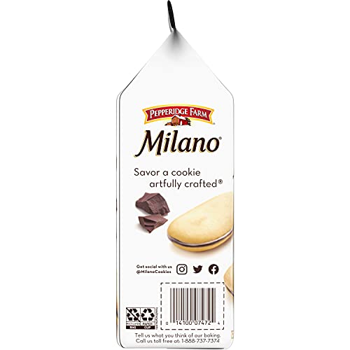 Pepperidge Farm Milano Double Dark Chocolate Cookies, 7.5 oz. Bag