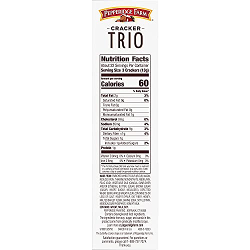 Pepperidge Farm Trio Variety Crackers, 10 oz. Box