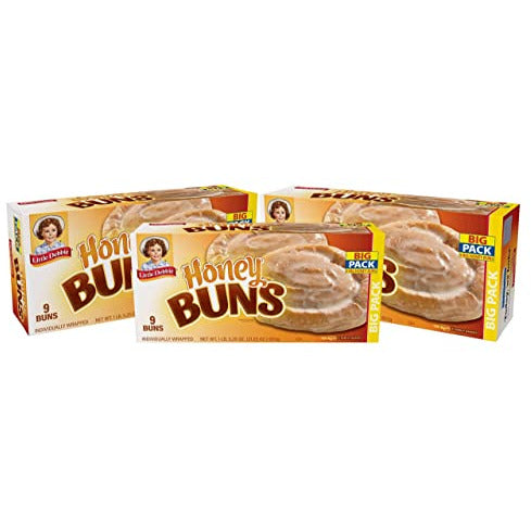 Little Debbie Honey Buns, (3 Big Pack Boxes)