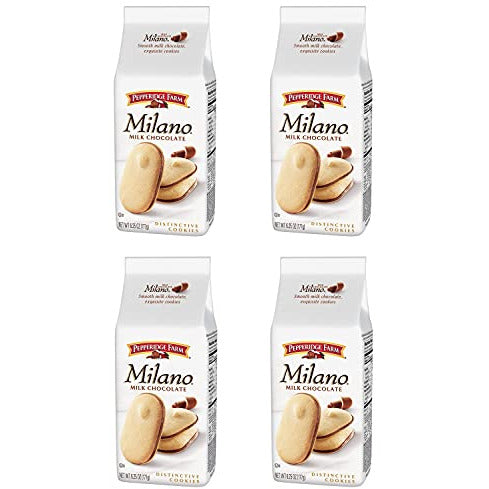 Pepperidge Farm Milk Chocolate Milano Cookies, 6.25-oz (Pack of 4)