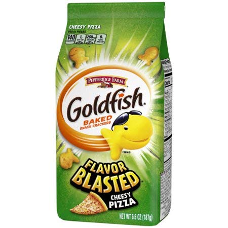 Pepperidge Farm Goldfish Flavor Blasted Xplosive Pizza Crackers, 6.6 oz. Bag of 2