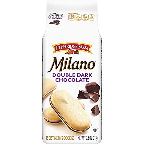 Pepperidge Farm Milano Double Dark Chocolate Cookies Pack of 4