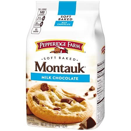 PACK OF 12 - Pepperidge Farm Soft Baked Montauk Milk Chocolate Cookies 8.6 oz. Bag