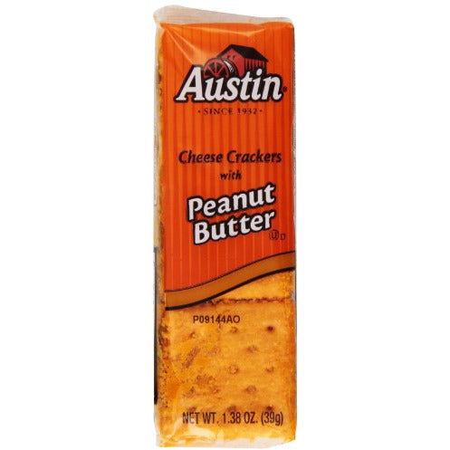 Austin Cheese Crackers with Peanut Butter,8 count, 11-Ounce (Pack of 6)