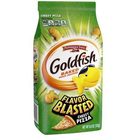 Pepperidge Farm Goldfish Flavor Blasted Xplosive Pizza Crackers, 6.6 oz. Bag of 2