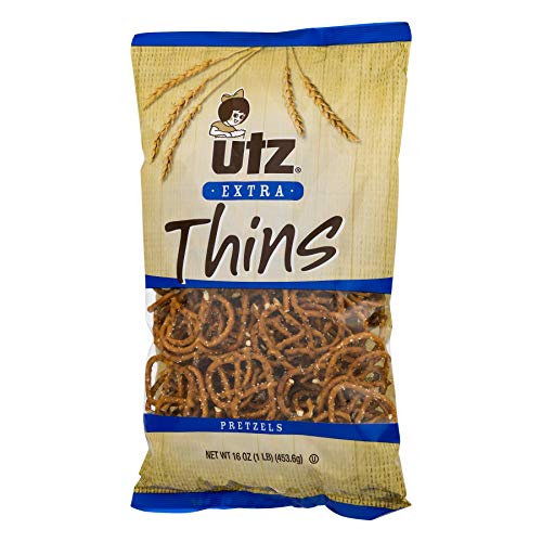 Utz Thin Pretzels, 16 Ounce (4 Pack)