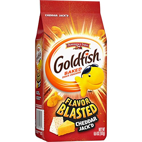 Pepperidge Farm Cheddar Jacked Goldfish Crackers - Pack of 4