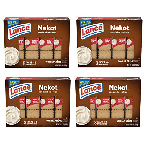 Lance Van-O Lunch Nekot Vanilla Creme Cookies 8 Count