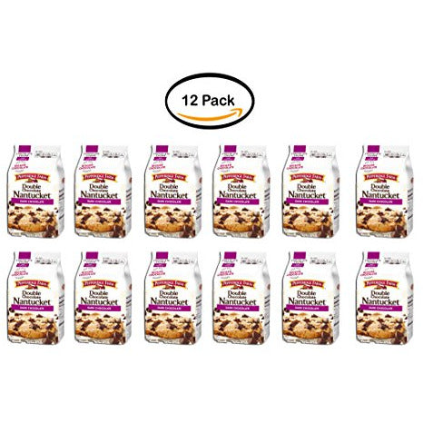 PACK OF 12 - Pepperidge Farm NantucketDouble Chocolate Dark Chocolate Crispy Cookies 7.75 oz. Bag