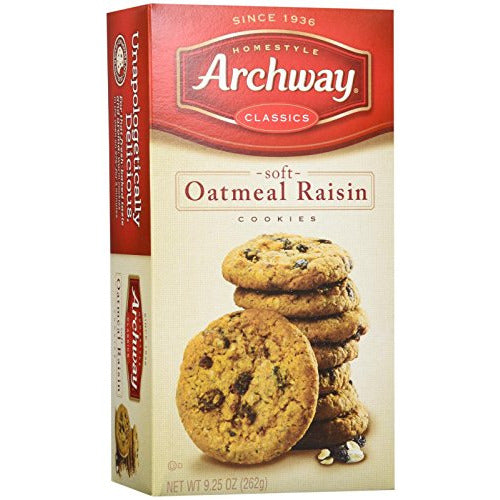 Archway Classic Soft Oatmeal Raisin Cookies, 9.25 Ounce (1 Pack ...