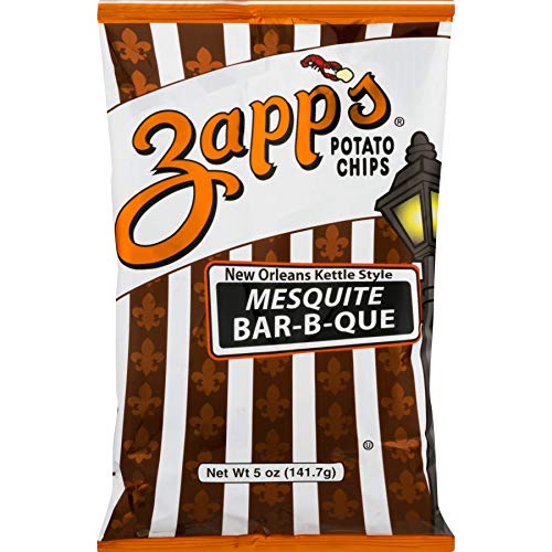 Zapp's Kettle Style Potato Chips - Mesquite BBQ Flavor - 5 Oz. (8 Bags)