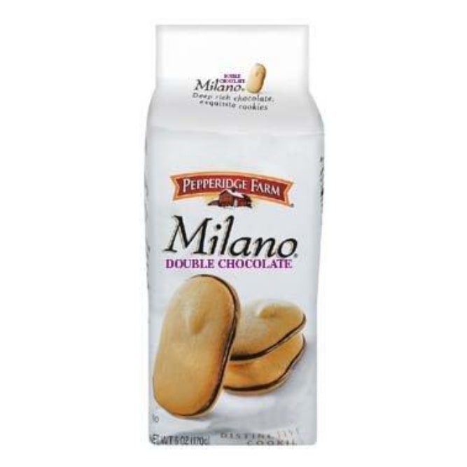 Pepperidge Farm Milano Double Chocolate Distinctive Cookies 7.5 oz (Pack of 6)