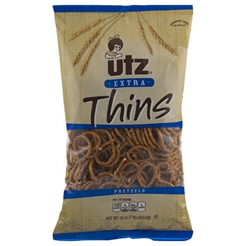 Utz Extra Thins Pretzels 16 oz. Bag